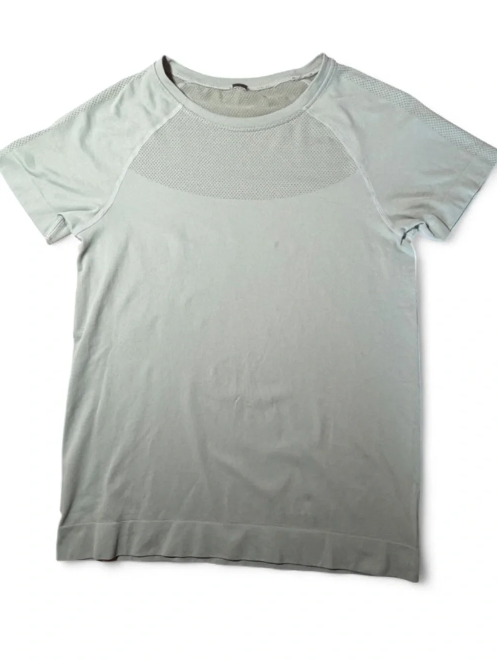 Mondetta Sage Green Seamless Mesh Active Short Sleeve Workout Shirt